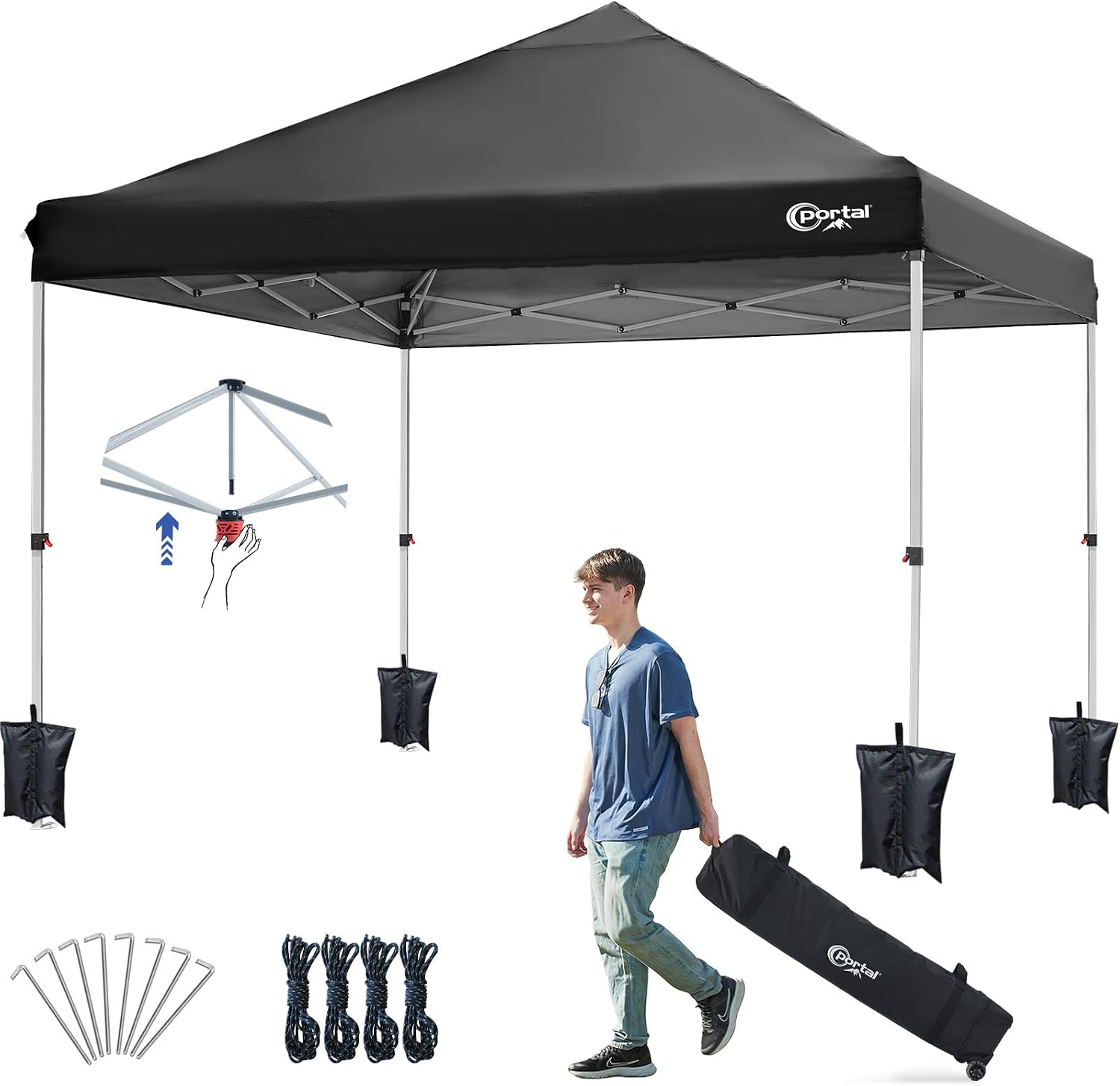PORTAL Pop up Gazebo 3m x 3m (10x10ft) Event Shelter Heavy duty