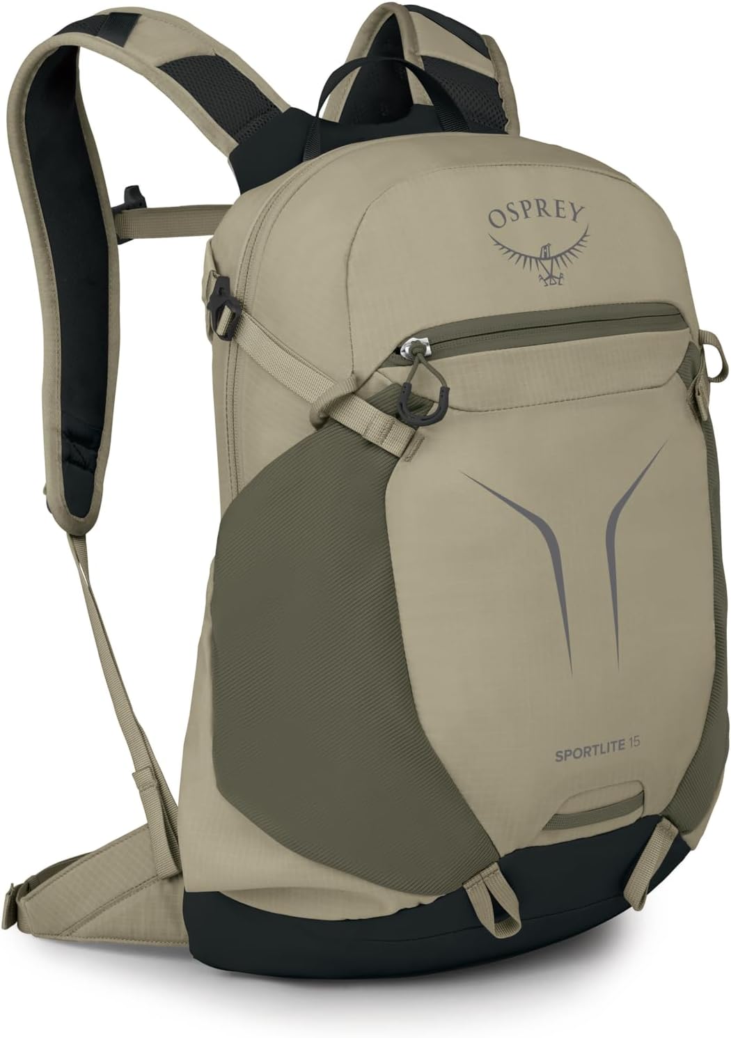 Osprey Sportlite 15L Lightweight Hiking Backpack for Men and Women - Everyday Hiking Bag - Travel Daypack, Olive Tan