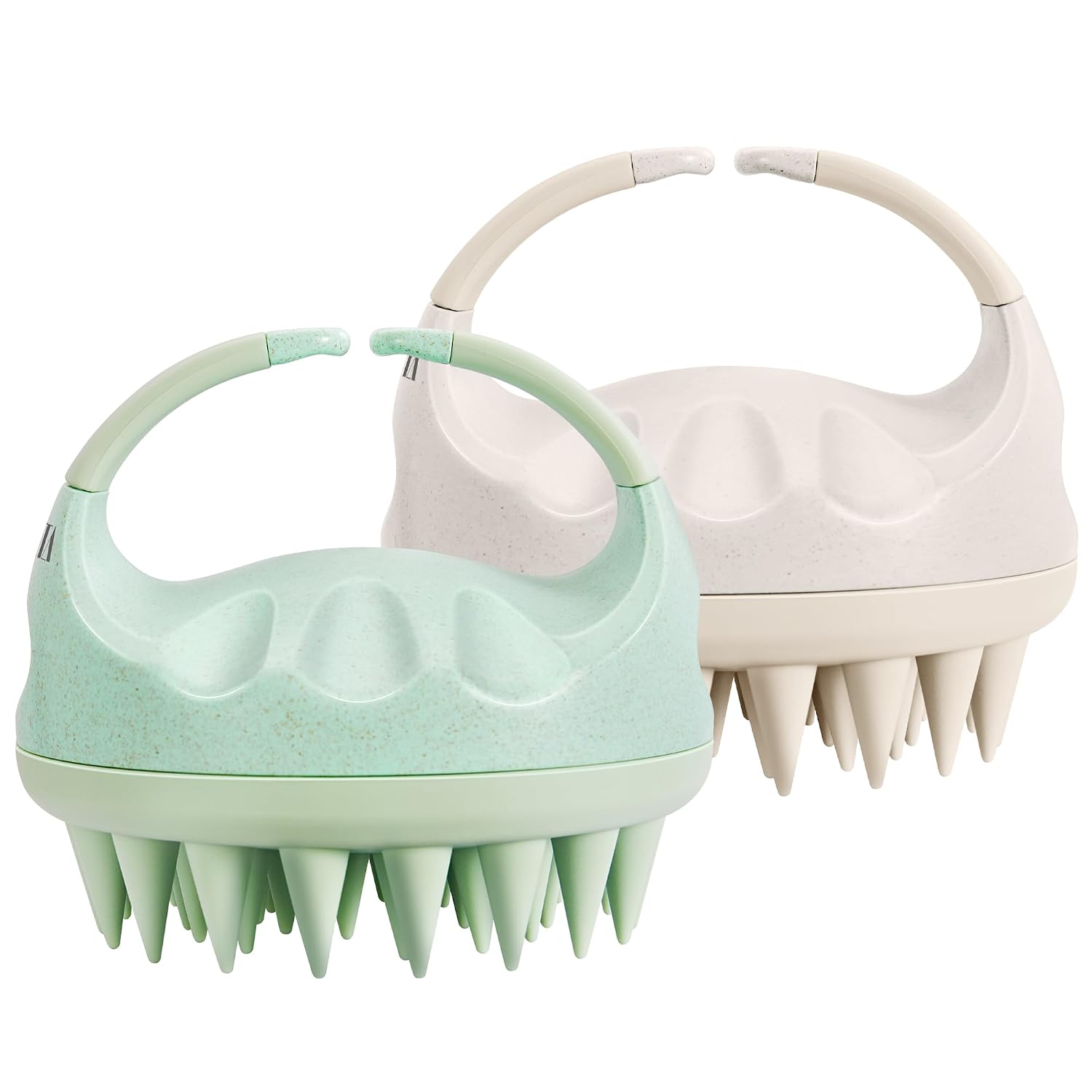 HEETA 2Pack Scalp Massager Scrubber Shampoo Brush for Hair Growth Easy-Grip | Scalp Stimulator Soft Bristles for Wet Dry Use, Head Massager Dandruff Removal, Shampoo Brush Exfoliating for All Hair Type