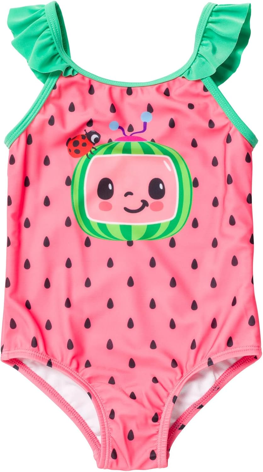 CoComelon Tomtom Yoyo JJ One Piece Bathing Suit Infant to Toddler
