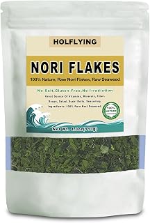 HOLFLYING 100% Natural Nori Flakes, Dried Nori Seaweed, Pure and Raw, 4.0oz(113g)