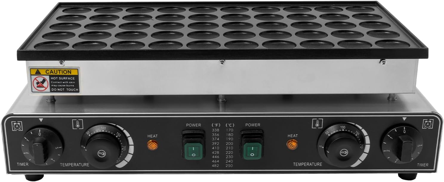 Waffle Maker 50-Hole Waffle Pancake Machine 1700w Commercial Electric Donut Maker Non-Stick Pancake Maker Machine With Smart Control Of Temperature And Time, 54 * 29 * 16.5cm