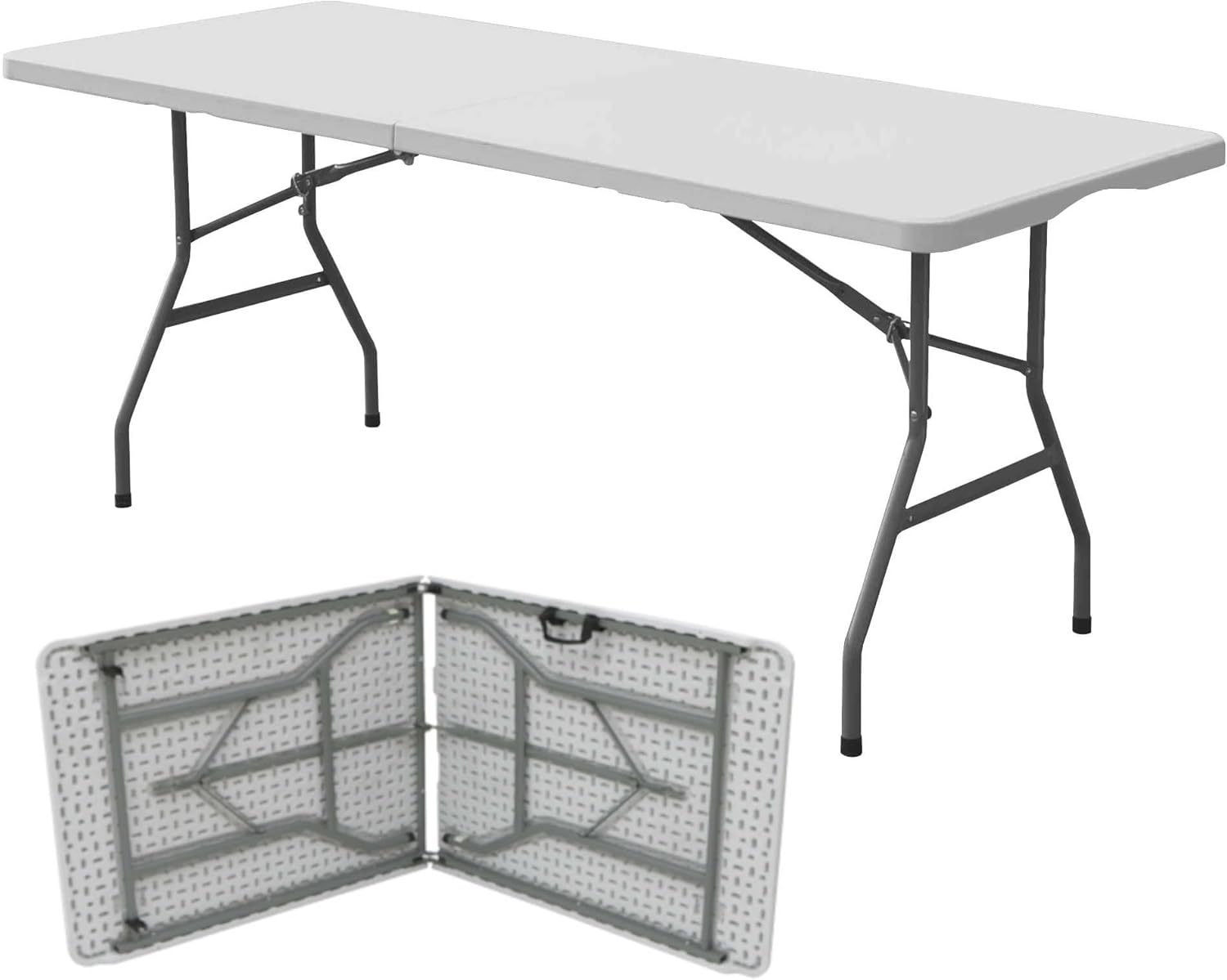 Oypla 6ft 1.8m Folding Heavy Duty Catering Trestle Party Garden Table