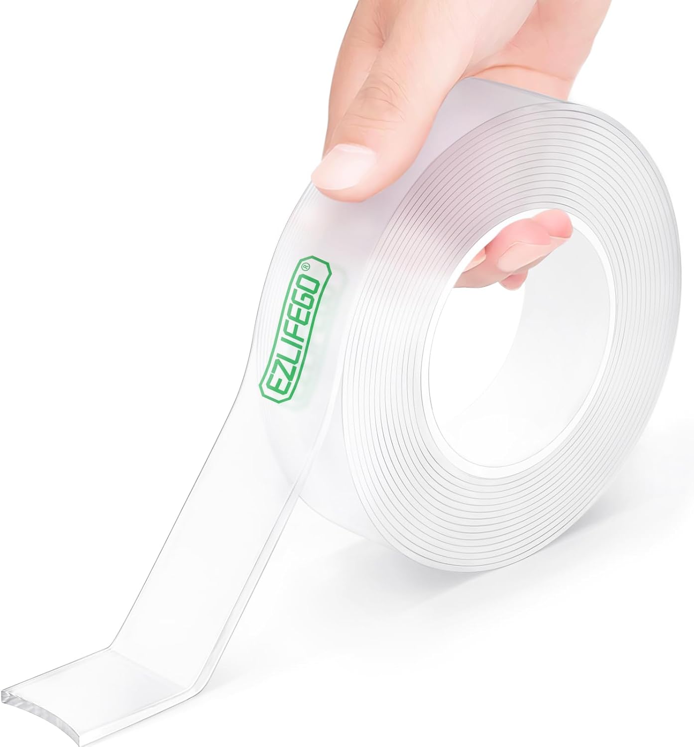 EZlifego Double Sided Tape Heavy Duty, Extra Large Strong Nano Mounting Tape Sticky Pads(3.0m * 3.0cm), Multipurpose Removable Clear adhesive Picture Hanging Strips, Easy to Use