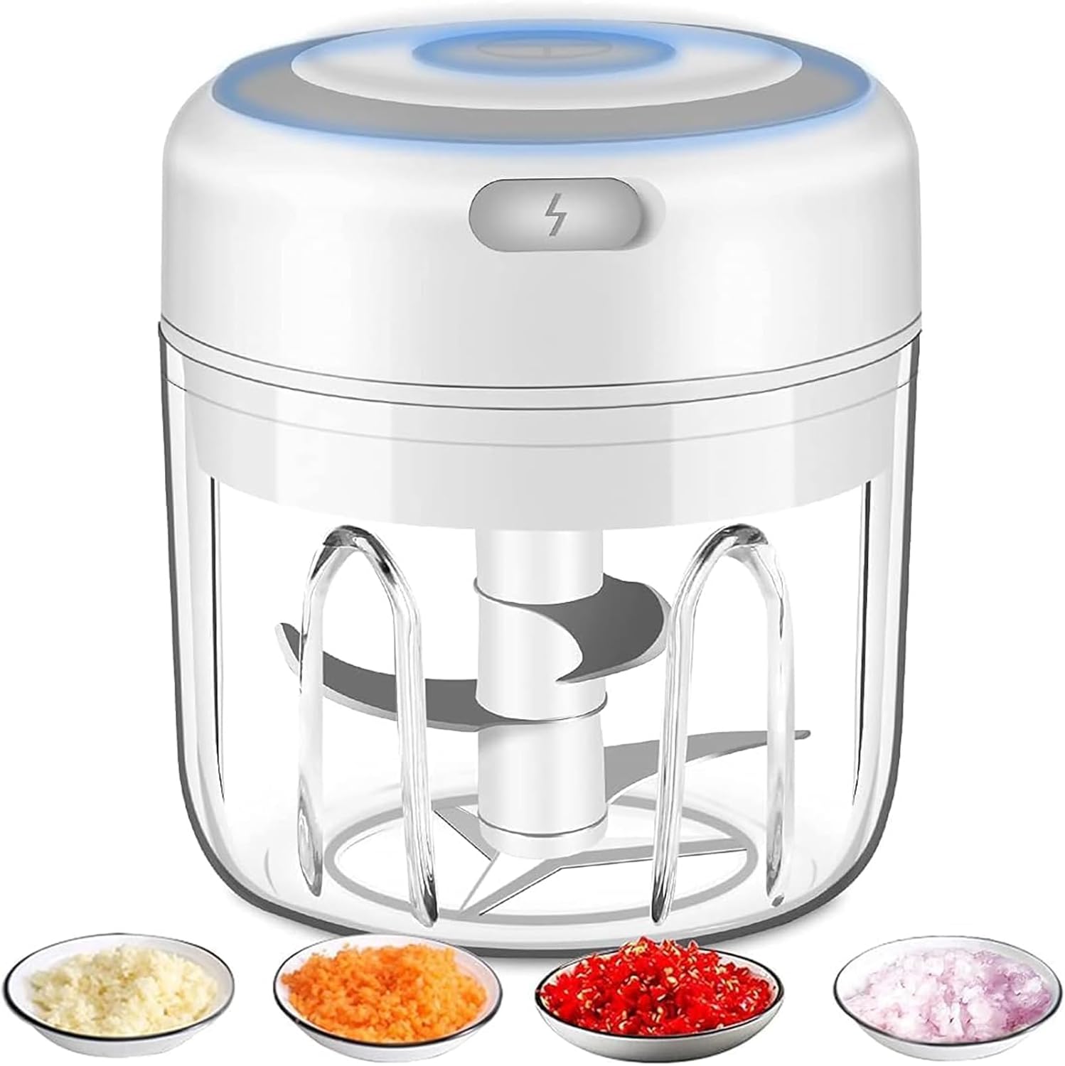 SKYTONE Electric Chopper Meat Grinders With Stainless Steel Bowl Heavy 700W Motor - 2 Speed Modes For Kitchen Food Processor, Meat, Vegetables, Onion, Mince(700 watt) (Electric, 250 ML)
