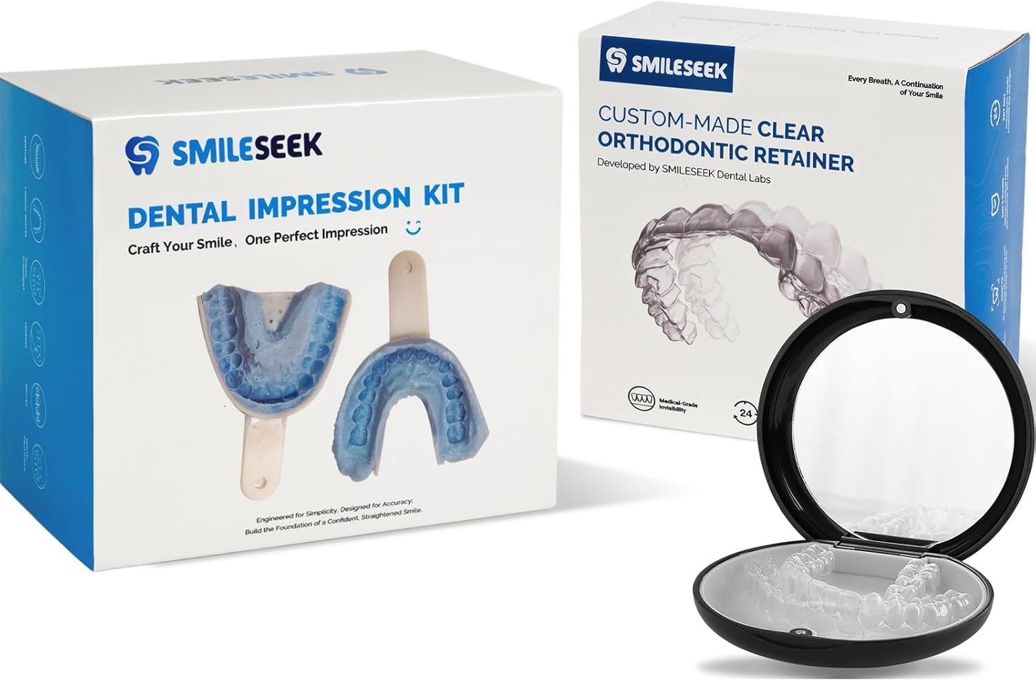 Custom Retainer for Upper & Lower Teeth, BPA & Latex-Free,for Adults and Teens