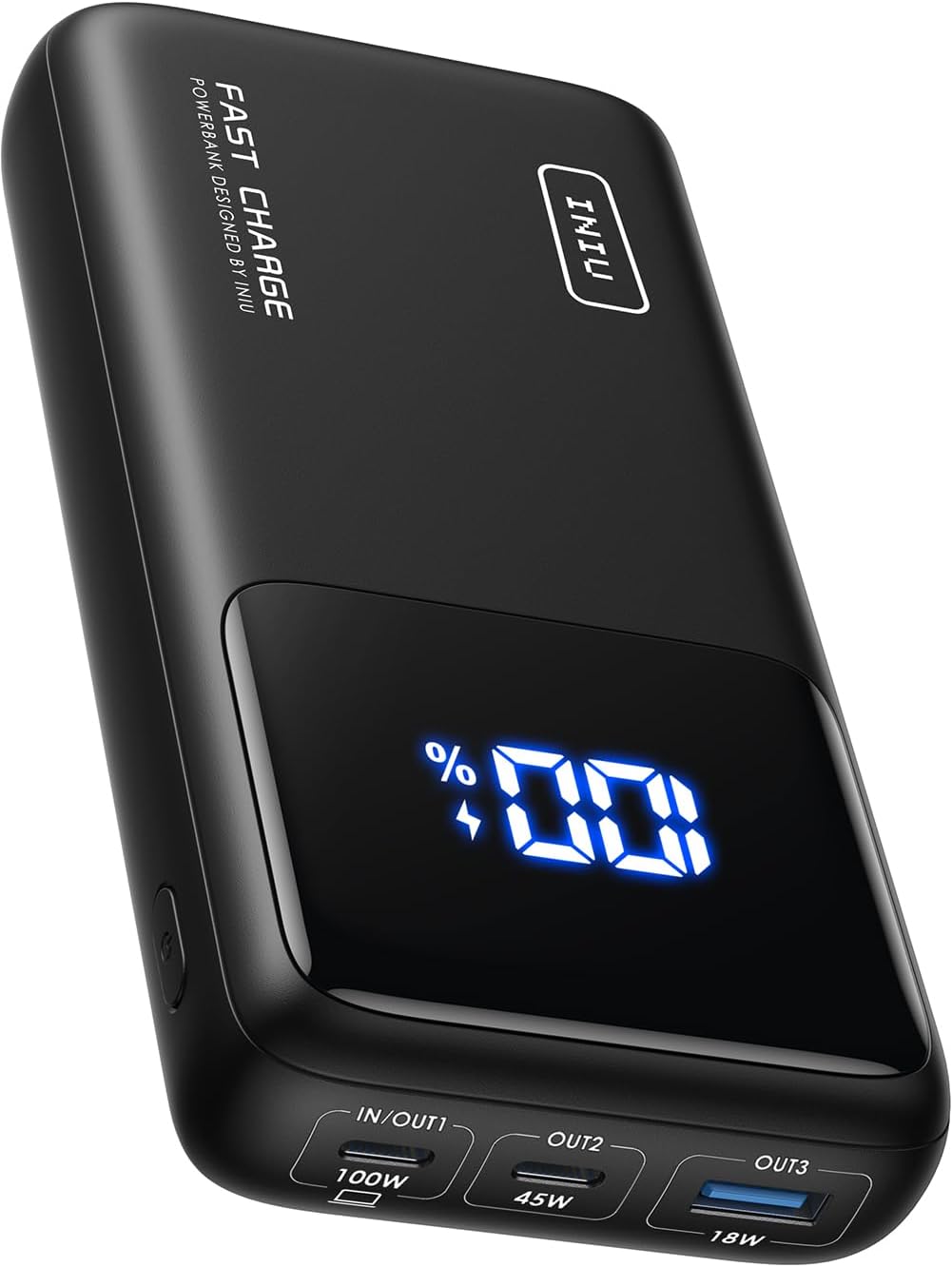 INIU 100W Power Bank for Laptop & Phone, Portable Charger with PD QC Fast Charging (USB-C In/Out) - High Capacity Electronics Battery Pack for iPad, Samsung, Travel, Camping, Hiking