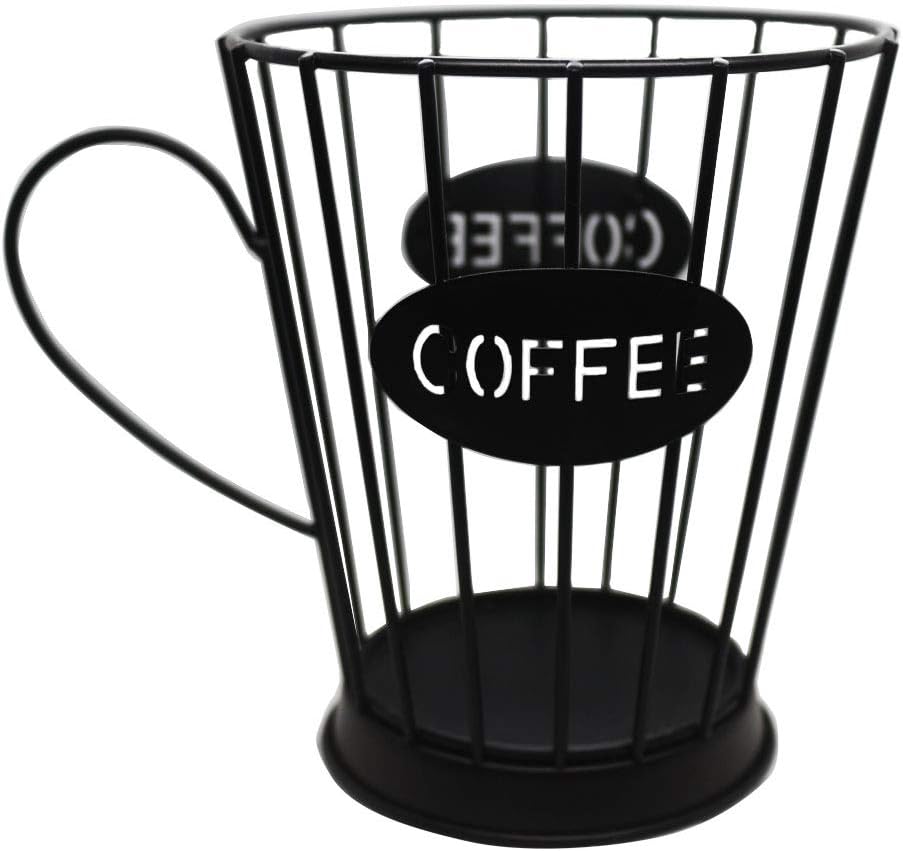 YANGMEI 5.5" Coffee Pods Holder Storage Basket Espresso Coffee Pods Keeper Kitchen Counter Storage Holders for Capsules