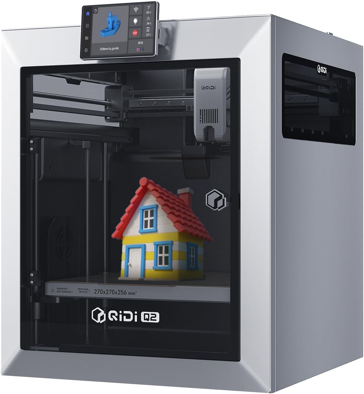 QIDI Q2 3D Printer, 65℃ Heated Chamber and 370℃ Nozzle Unlock PPS-CF