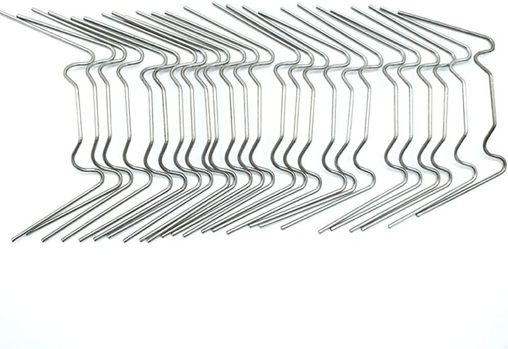 Mini Greenhouse Clips for Hanging - 100Pcs Stainless Steel Clips Green House Accessory Wire Clamp Clip pack for Harbor Freight Replacement Greenhouse Cover