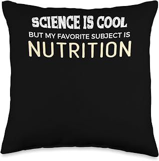 Funny Nutrition Gift for Science Geeks and Nerds Throw Pillow