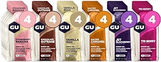 GU Energy Original Sports Nutrition Energy Gel, Vegan, Gluten-Free, Kosher, and Dairy-Free On-the-Go Energy for Any Workout, 24-Count, Assorted Flavors
