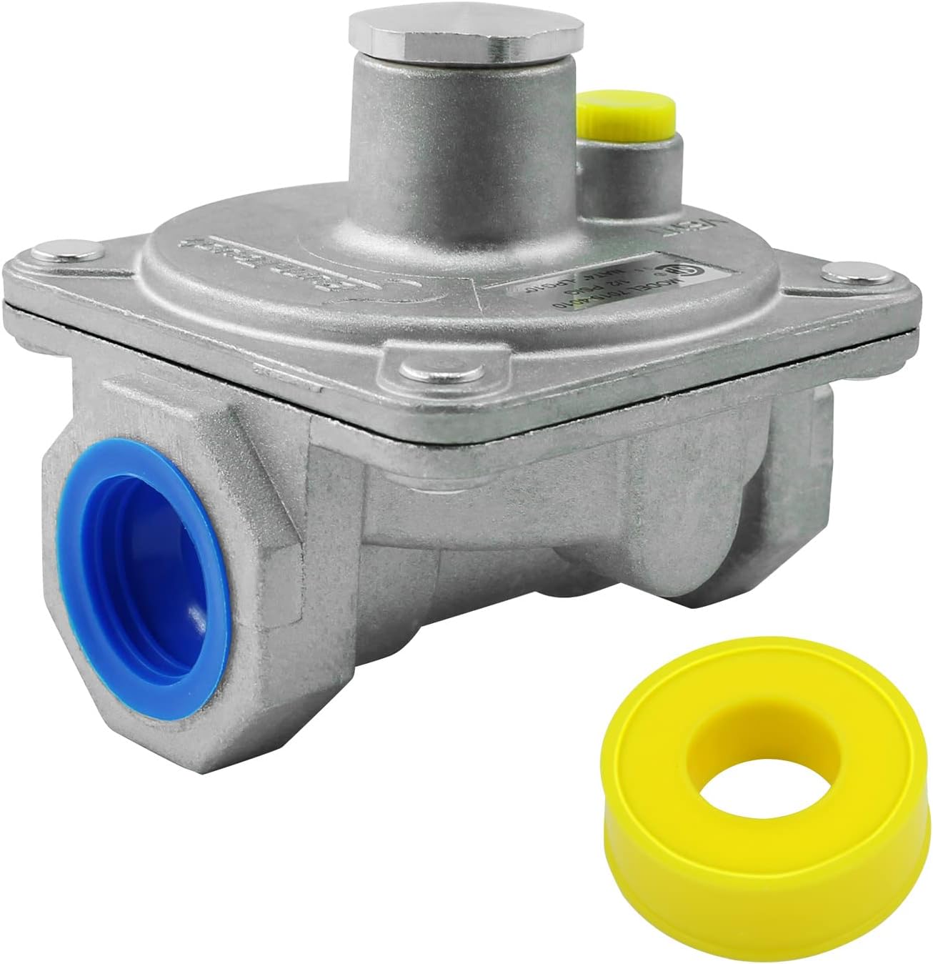MENSI Natural Gas Pressure Regulator with ๐/๐" ๐
๐๐๐ ๐๐ก๐ซ๐๐๐, ๐๐ซ๐๐ฌ๐ฌ๐ฎ๐ซ๐ ๐" ๐๐จ๐ซ ๐๐, ๐๐" ๐๐ ๐๐จ๐ซ ๐๐ ๐๐๐ฌ,Adjustable fits for Commercial Stove Range Pipe Lines