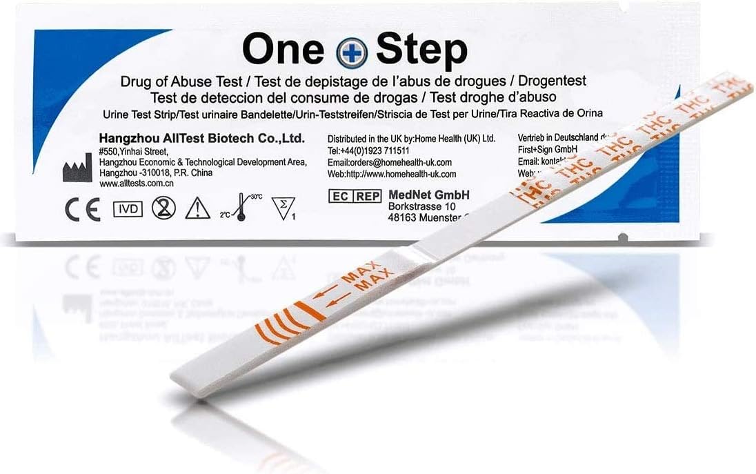 3 x Cannabis Drug Testing Kits Urine Strips THC Marijuana 20ng - One Step