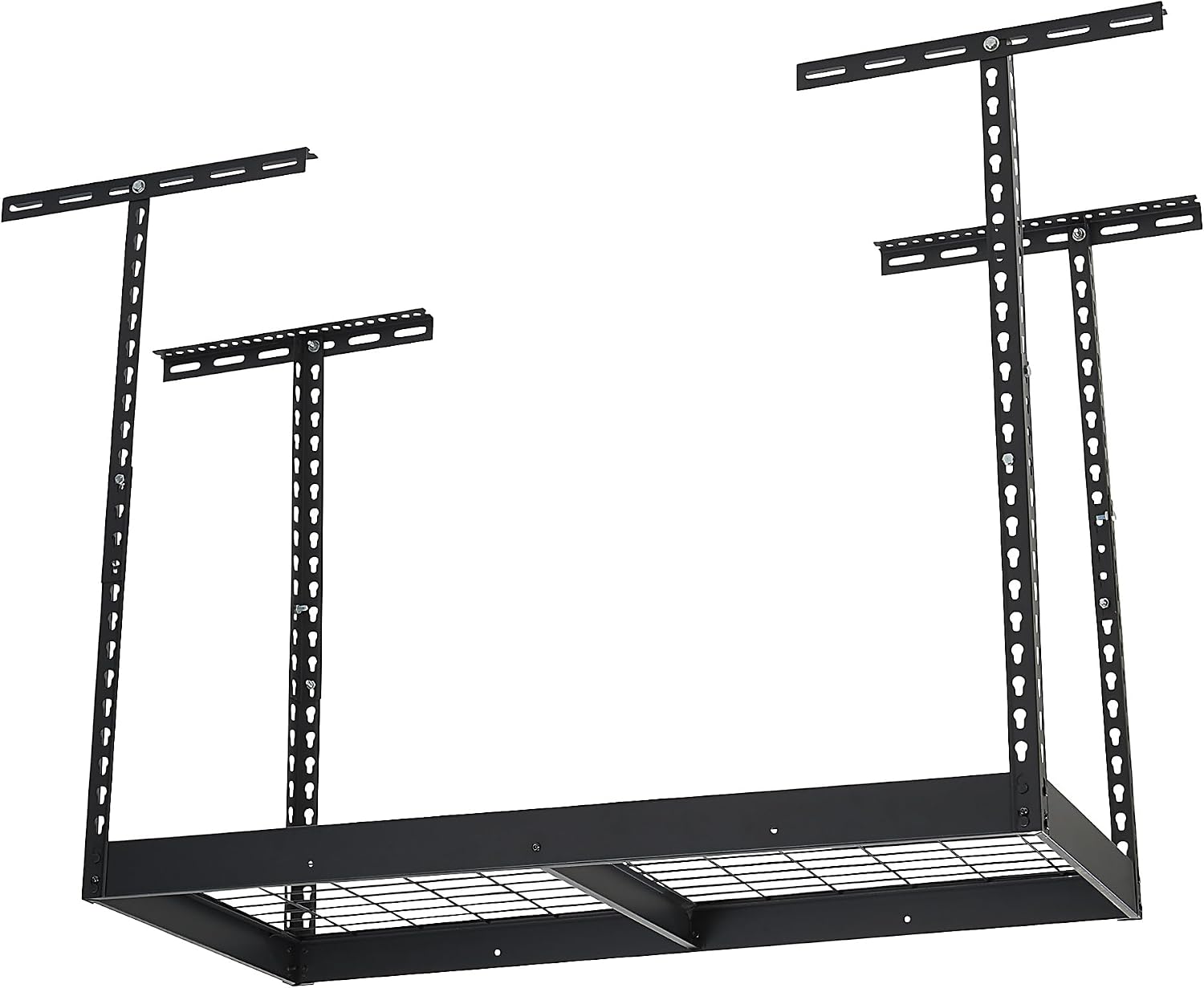 Klutch Overhead Storage Rack, 48in.L x 24in.D, 350-Lb. Capacity