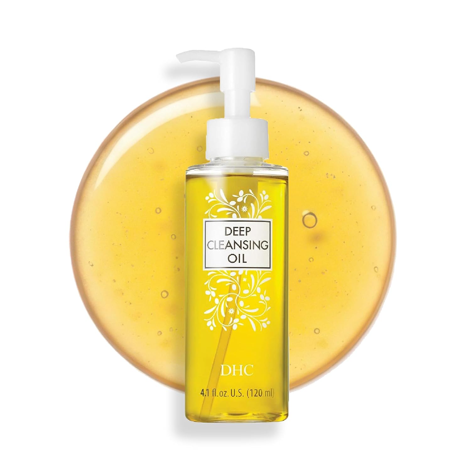DHC Deep Cleansing Oil, Makeup Remover, Gentle Oil Cleanser, 4.1 oz | Facial Cleansing Oil, Blackhead Remover, Cleanses without Clogging Pores, Residue-Free, Fragrance and Colorant Free