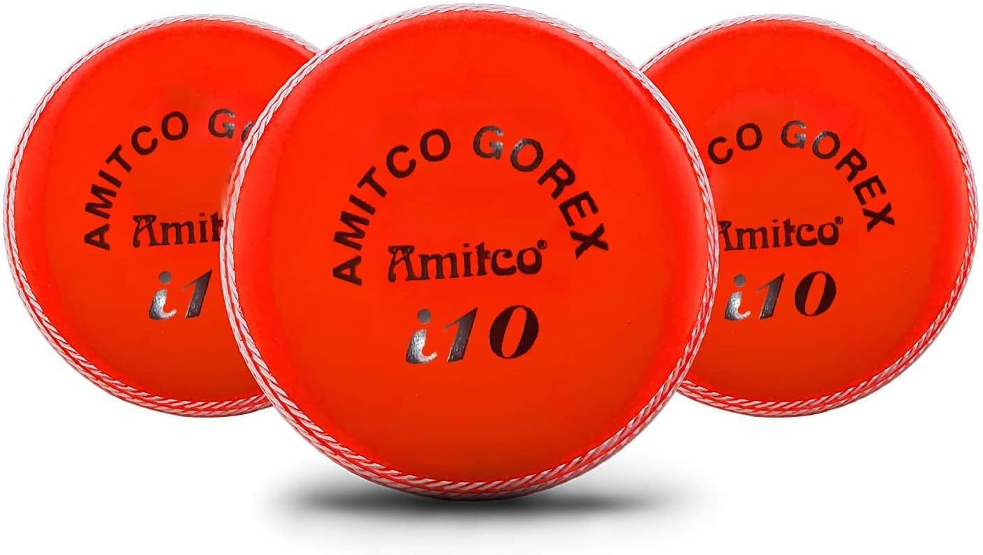 Cricket PVC Synthetic Ball, Best for Cricket Practice, Training for All Age Group, Rubber Synthetic Cricket Ball Pack of 3