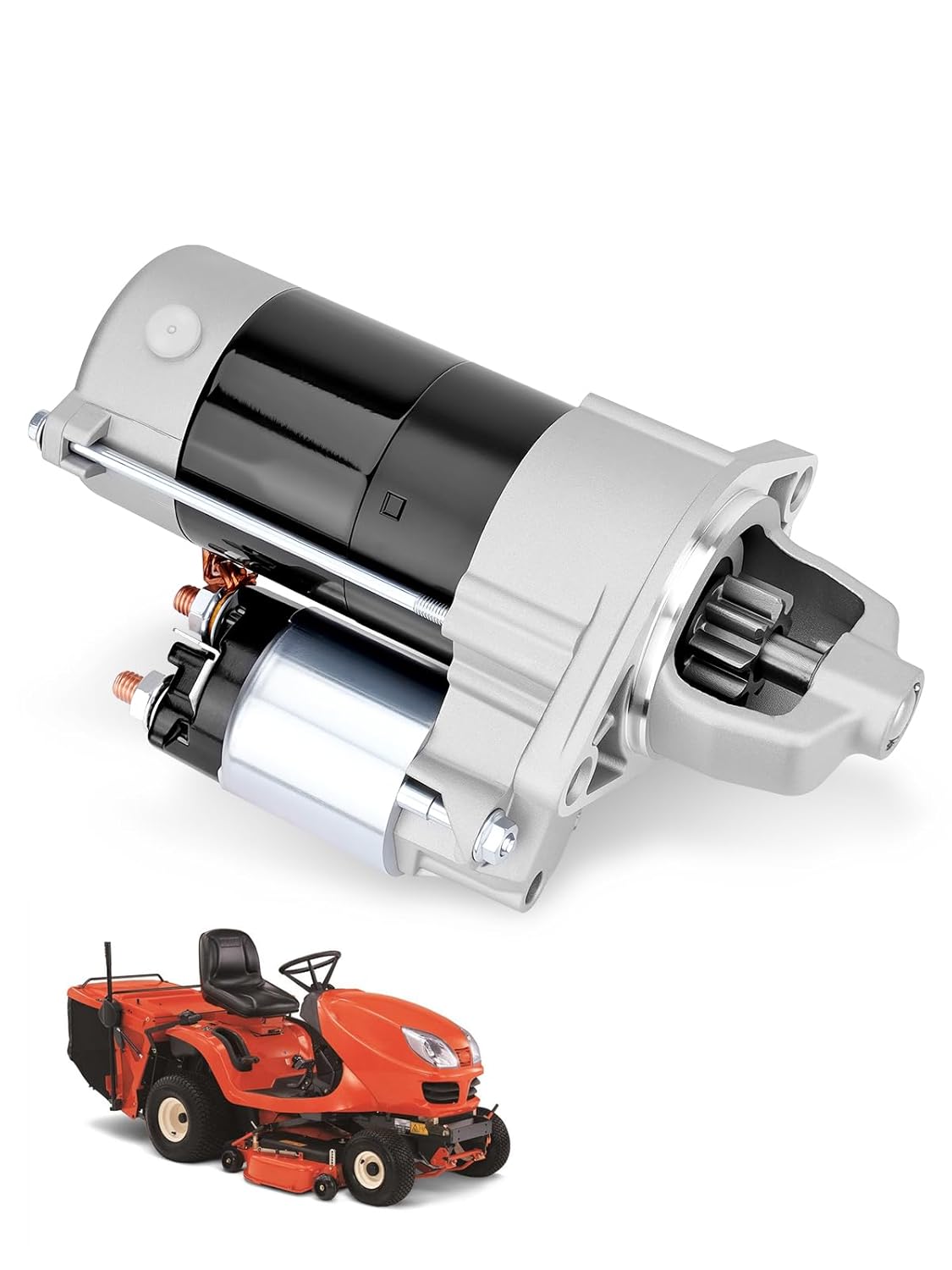 Starter Compatible with Kubota D722 D782 18HP 21HP Diesel Engine 1996-2013 Repalce# 1G023-63010 1G023-63011 67980-31151 1G02363010 1G02363011 SND0338 2280005910 2280005911