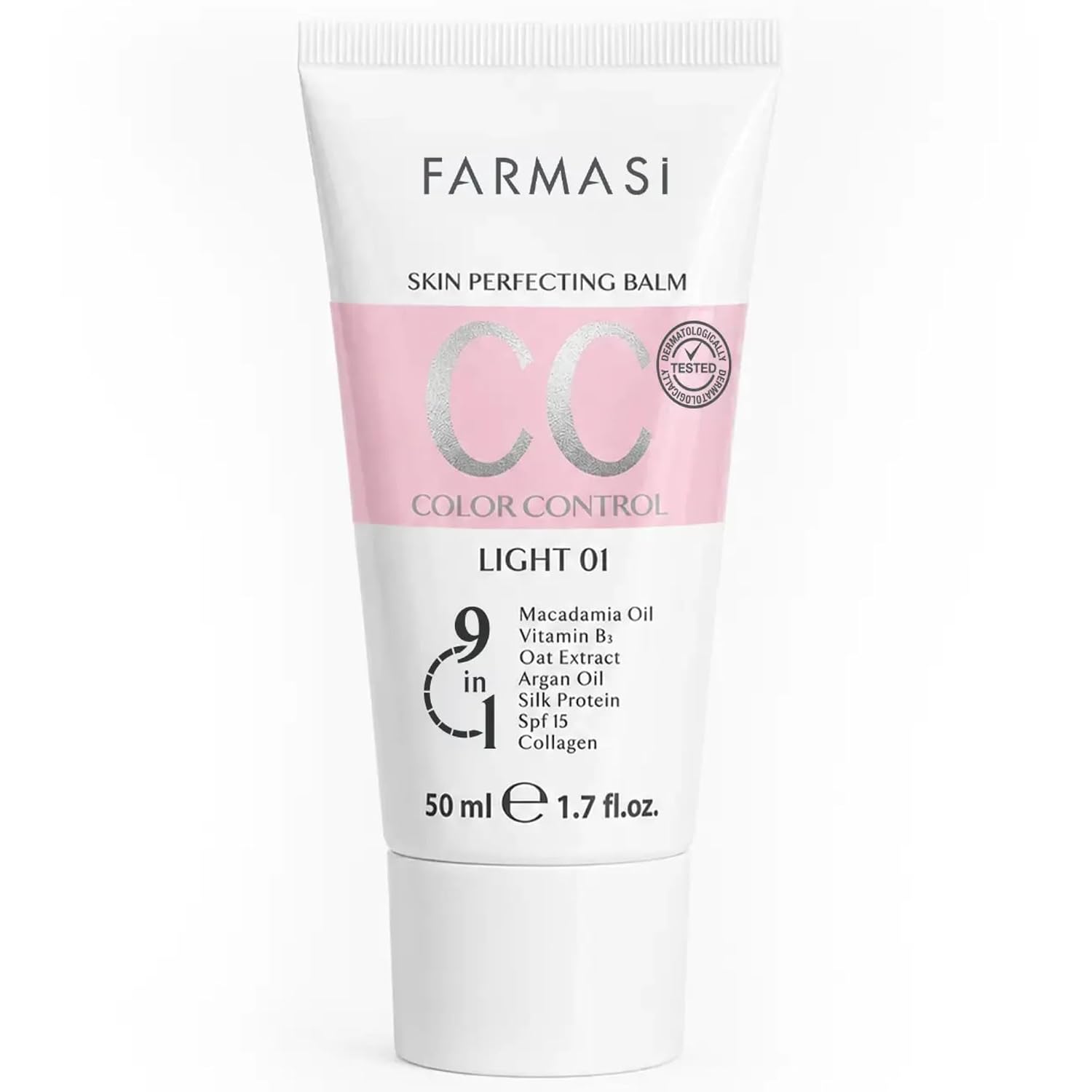 Farmasi CC Cream, Hydrating, Lightweight Coverage, SPF 25, Light, 1.7 fl oz