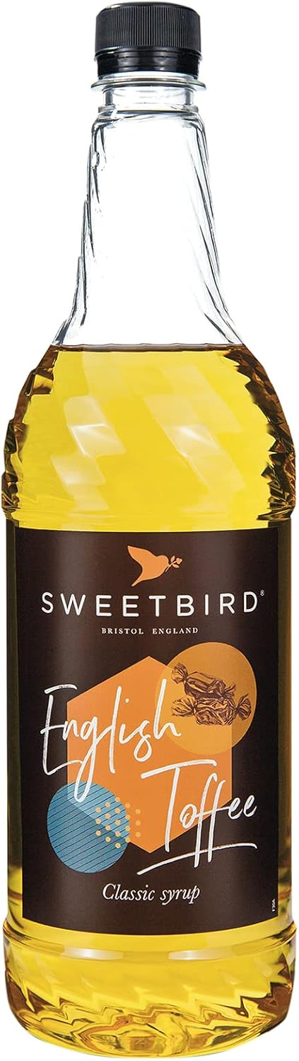 Sweetbird English Toffee Syrup (1 Litre) - Vegan Friendly