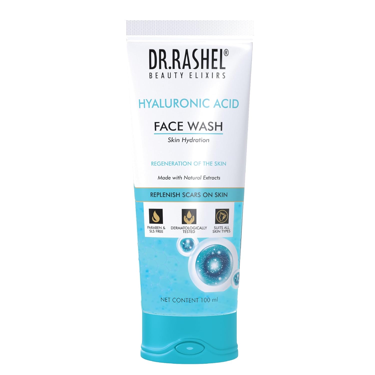 Hyaluronic Acid Face Wash For Men & Women Concentrate For Deep Cleansing & Clove Purifying Face Wash With Natural Ingredients Suitable For All Skin Oily To Normal - 100 ml /3.38 Fl Oz