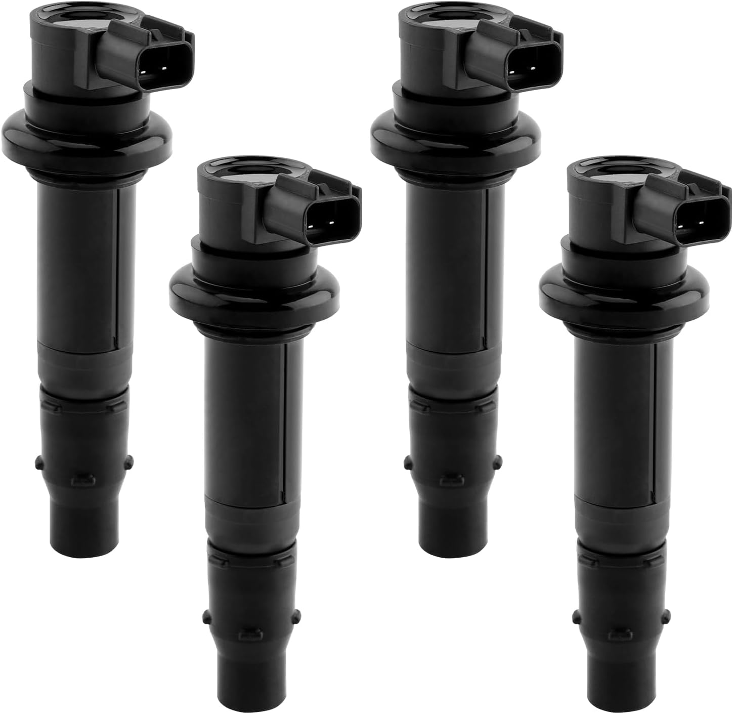 Ignition Coil Pack 4pcs Compatible with Yamaha 2003-2007 YZF R6| 2002-2006 YZF R1| 2006-2014 FZ1 & More Replaces# F6T558, 5VY-82310-00-00