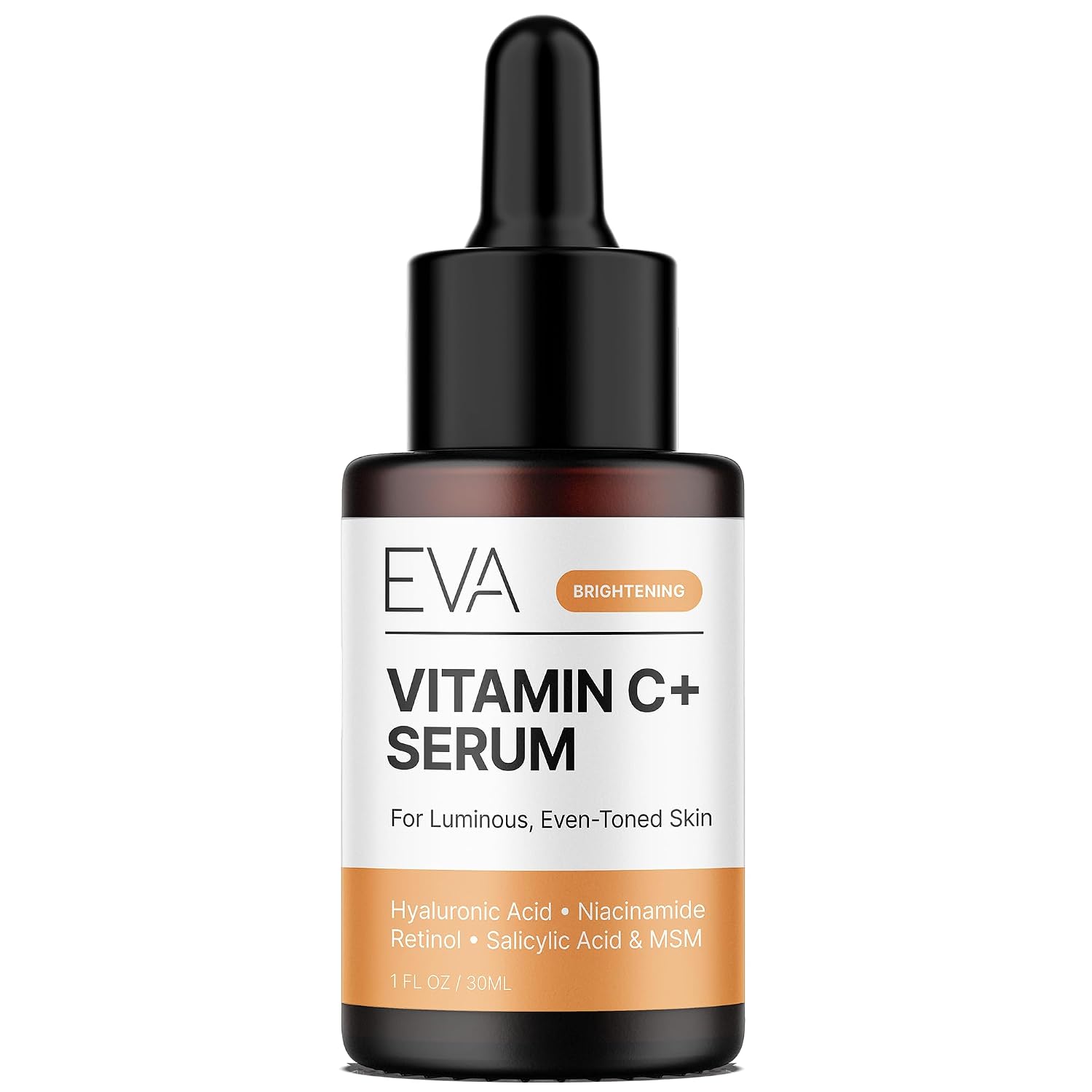 Eva Naturals Vitamin C Plus Serum for Face with Retinol & Niacinamide, 1 oz
