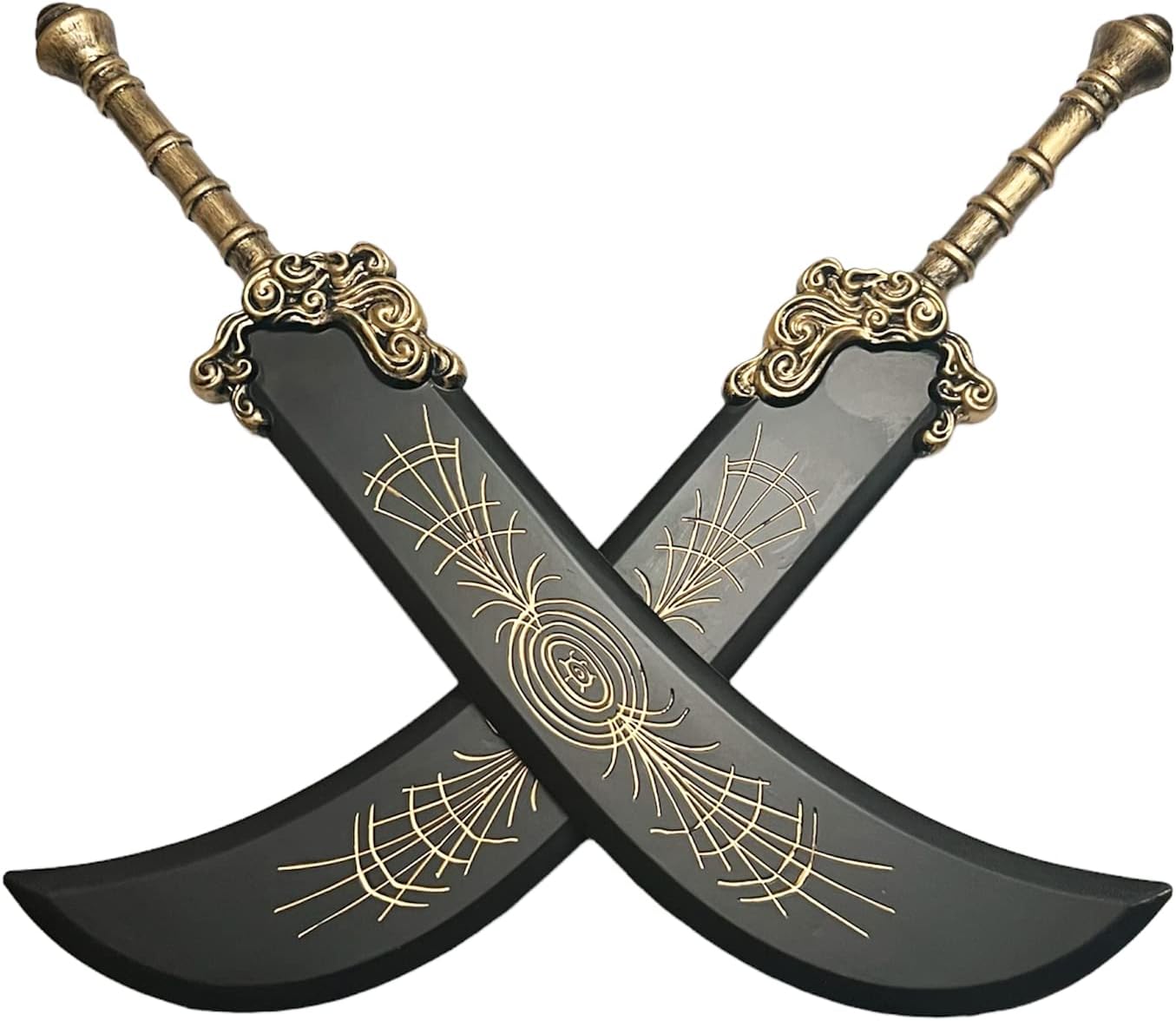 LALAPORT 41 Inch 2 Pcs Set Medieval Fantasy Elder Ring Foam Sword for Video Game, Cosplay Costume Prop, Collection, Gift (Greatsword)