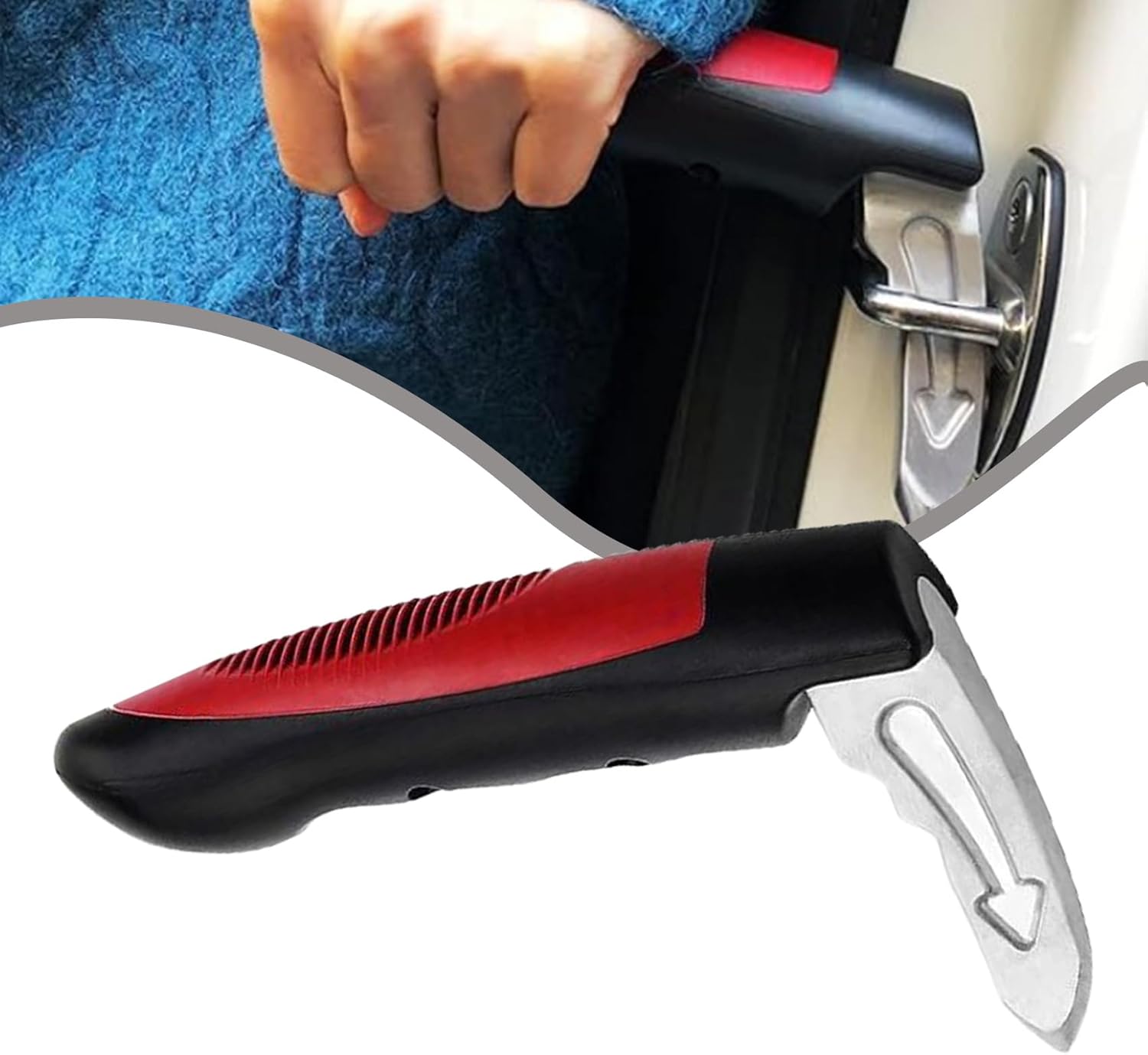 Glamosa Car Handle, 2026 New Multifunctional The Glamosa Auto Cane Car Grab Handle, 3 in 1 Car Door Handle for Elderly, Senior Safe Handle, Car Handle Assist for Elderly Car Door Handle(Red)