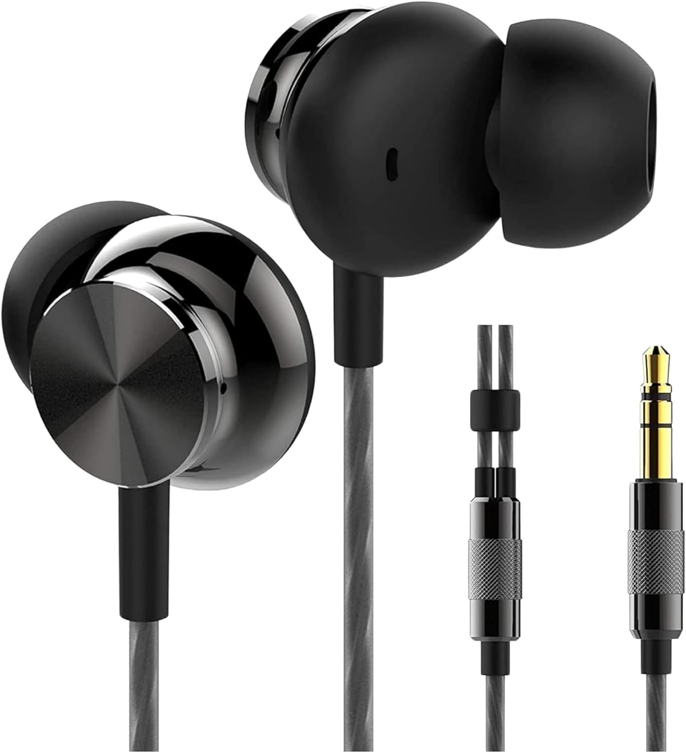 Betron BS10 Earphones Wired In-Ear Headphones, Black