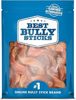 Best Bully Sticks Curly Bully Sticks - 5-6 Inch 12 Count (Pack of 1) - All-Natural, USA Baked and Packed, Easily Digestible, Limited Ingredient, Rawhide Alternative