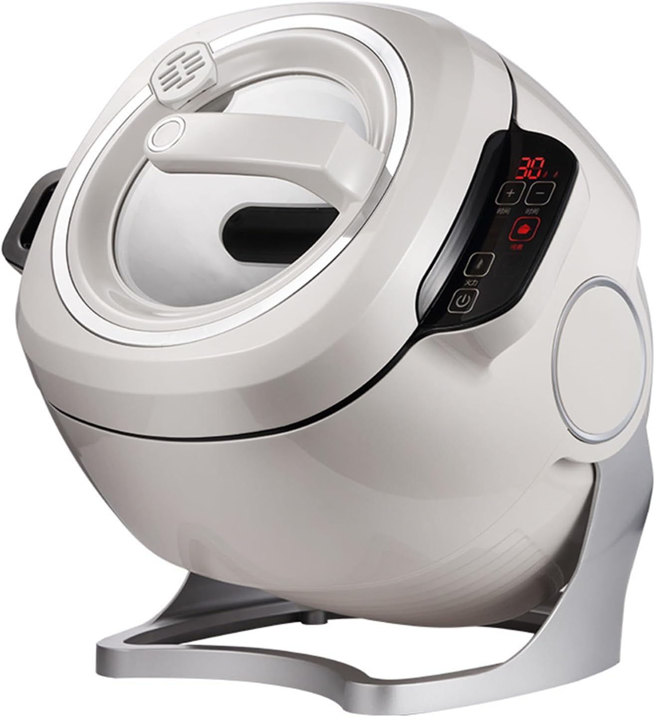 1000w Automatic Cooking Machine, 6L 360° Rotation Pot Commercial Auto Stir Fry Machine for Cooking & Stewing, Rice Cooker, Multifunctional Choose with Smart Touch