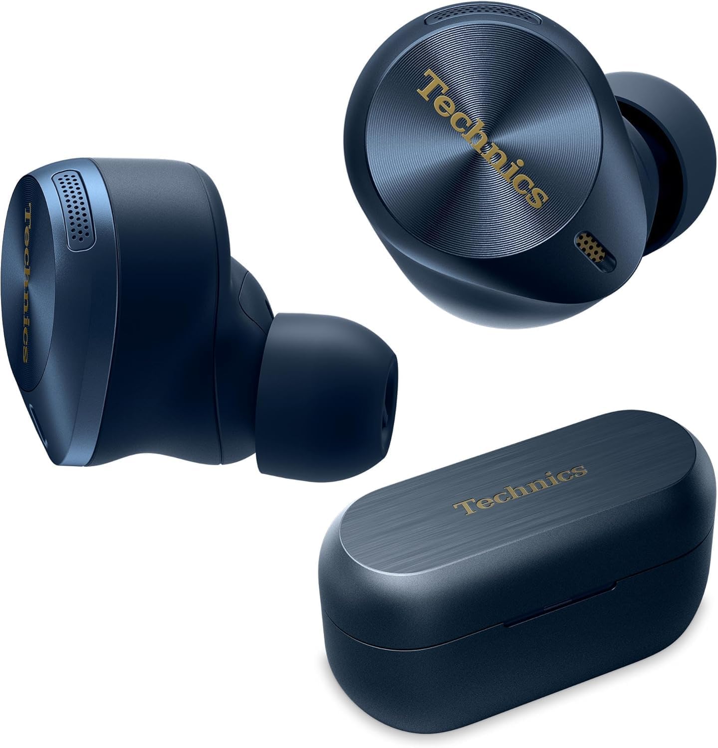 Panasonic Technics Hi-Fi True Wireless Earbuds, EAH-AZ80-A, Midnight Blue