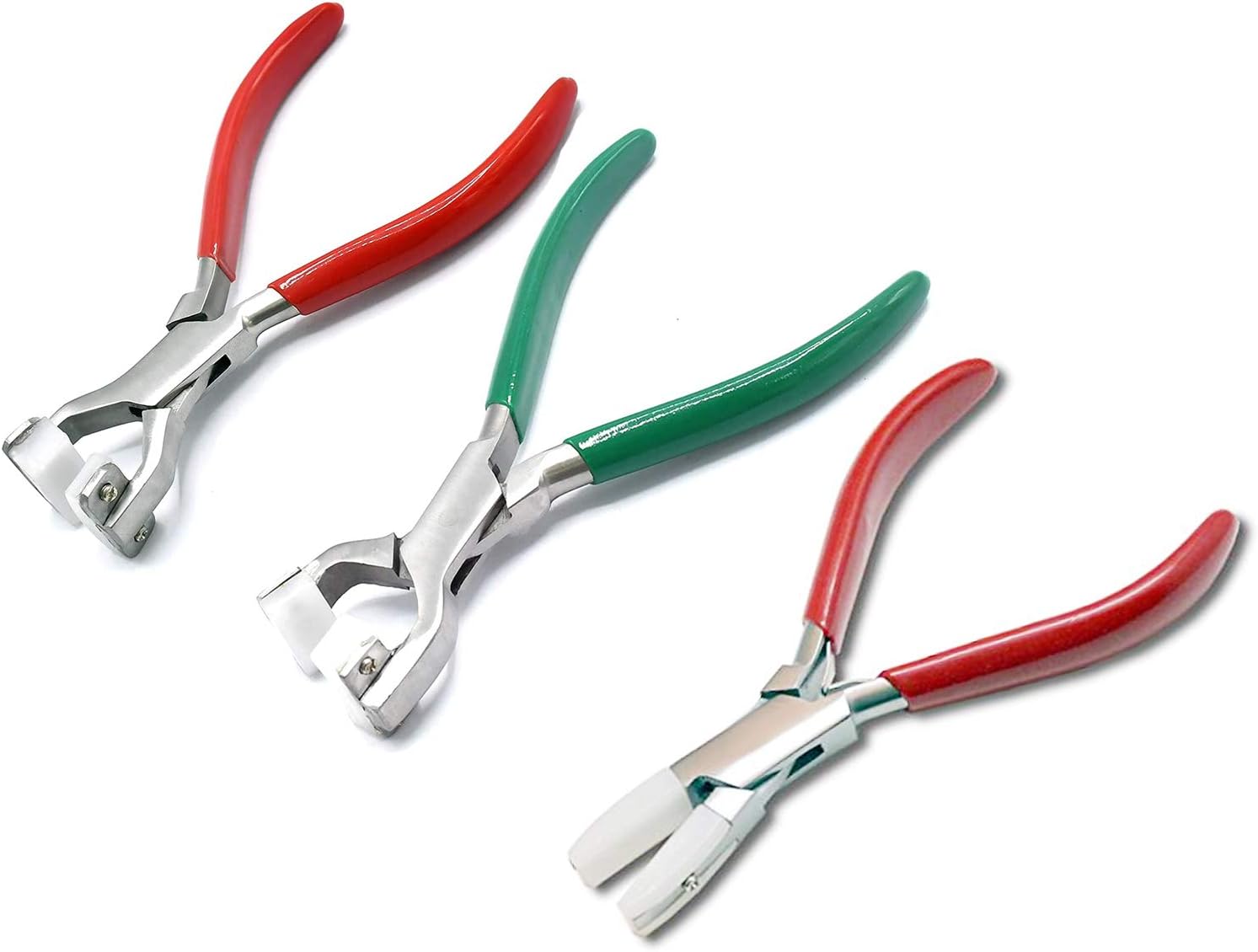 AAProTools 3 Pcs Jewelry Pliers 5.5" Nylon Ends Bending 18mm & 24mm, Straight 24mm Instruments