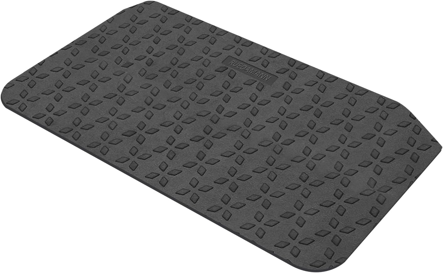 Ruedamann 3" Rubber Lifting Ramp, Wheelchair Ramp 35.4" Wide Wheelchair Ramp, 2000 Pound Capacity, Entrance Ramp, Sidewalk Ramp with Non Slip Surface