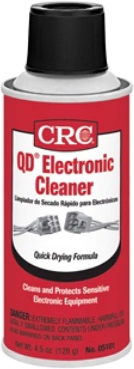 CRC QD Electronic Cleaner 05101 – 4.5 Wt. Oz., Plastic Safe Cleaner, Safe for Sensitive Electronics
