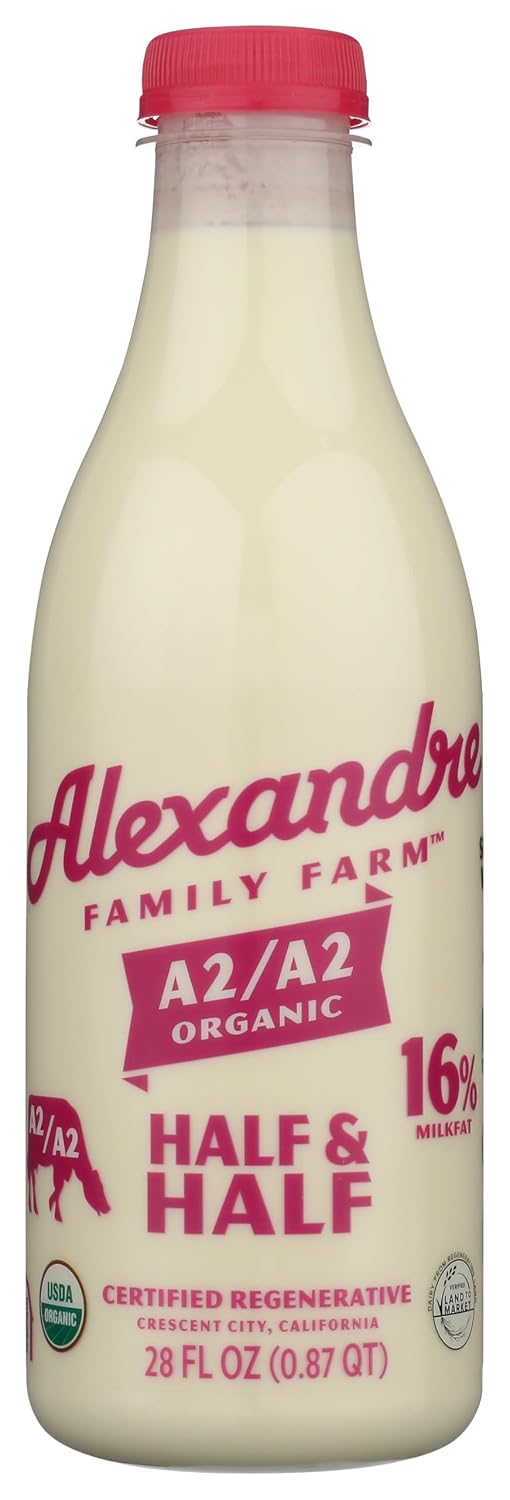 ALEXANDRE FAMILY FARMS Organic Rich Creamy Half And Half, 28 FZ