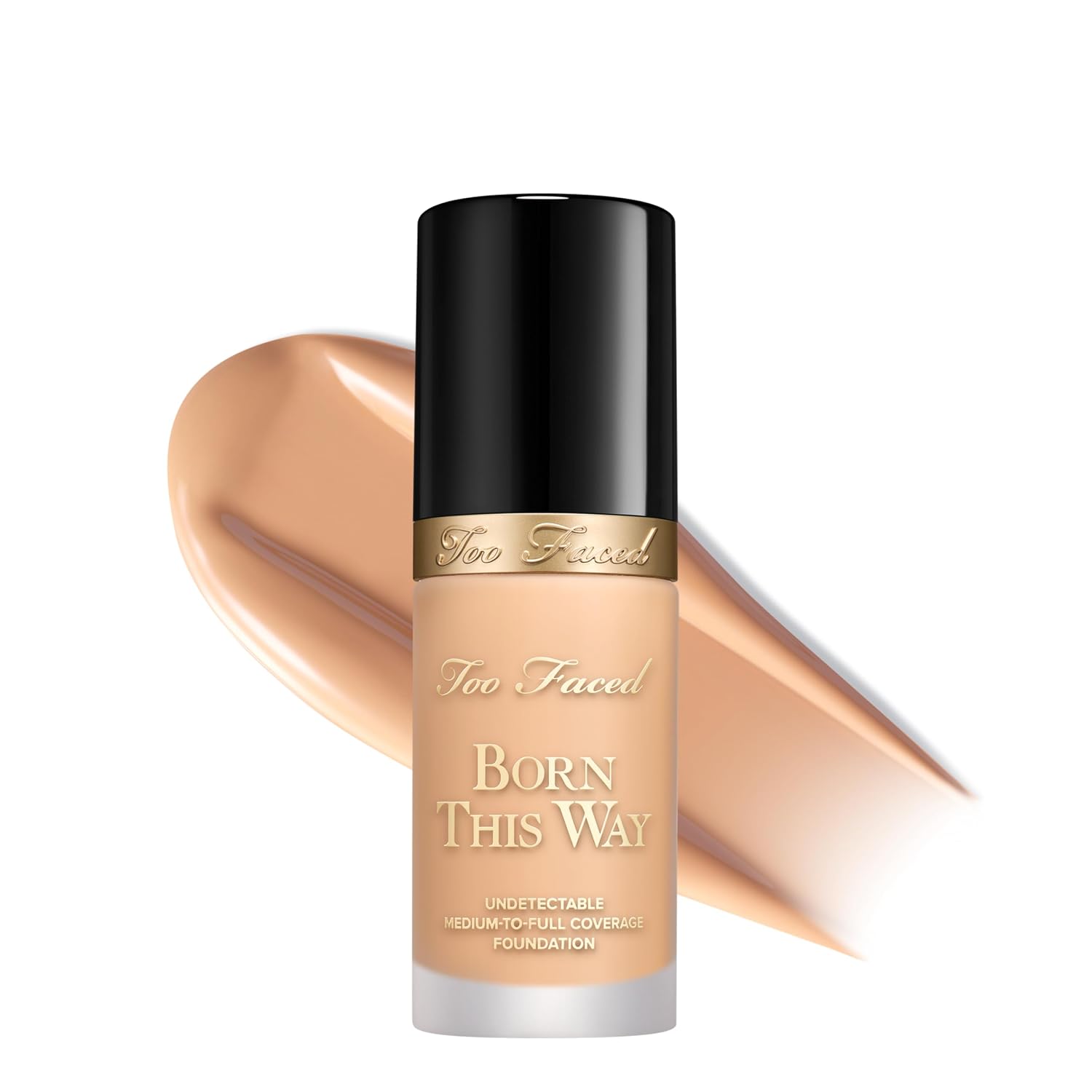 Too Faced Born This Way Natural Finish Longwear Liquid Foundation | Medium-To-Full Coverage | Hydrating + Oil Free