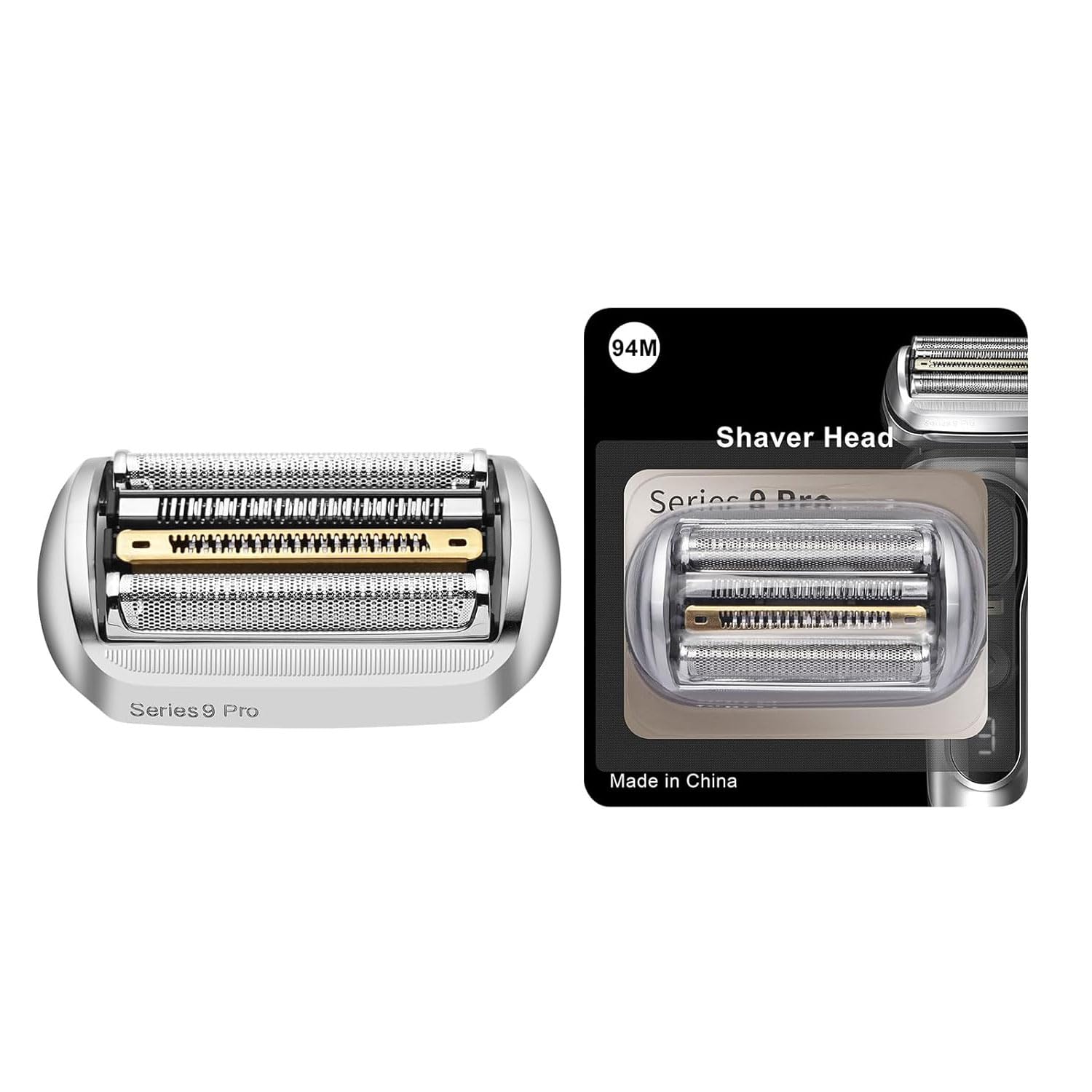 94M Shaver Head Replacement Compatible with Braun Series 9 Pro and Series 9 Electric Razors,For men's shaving-1packs