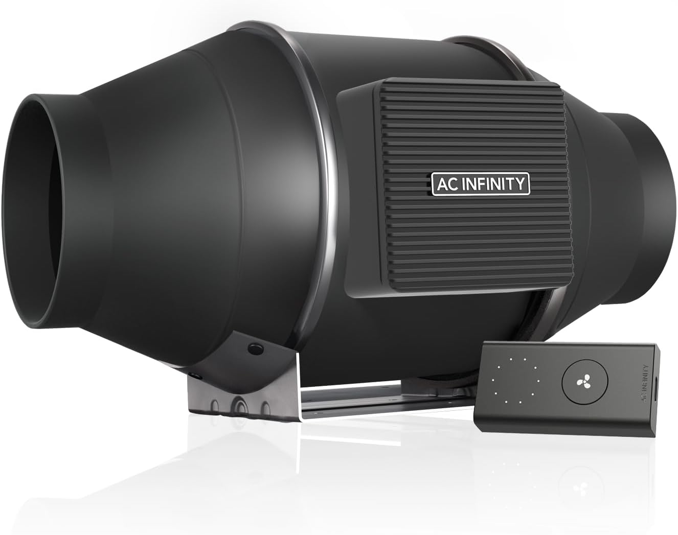 AC Infinity CLOUDLINE S4, Quiet 100mm Inline Duct Fan with Speed Controller - Ventilation Exhaust Fan for Heating Cooling Booster, Grow Tents, Hydroponics, 4-Inch