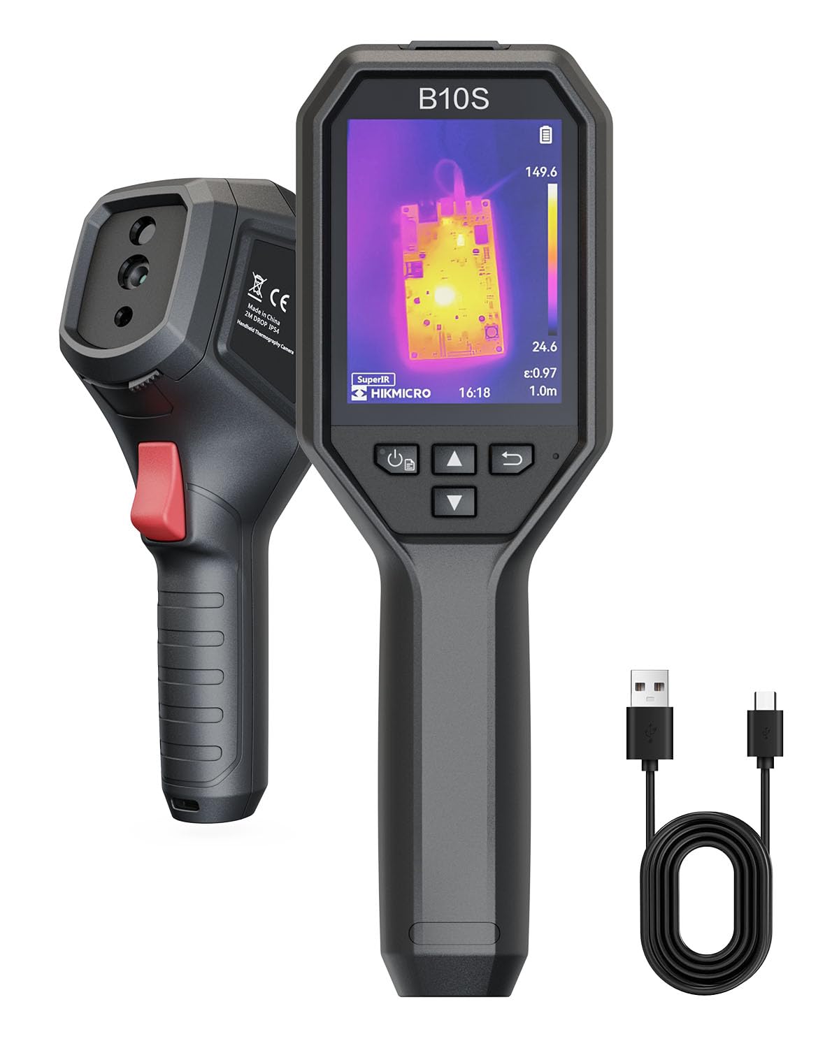 HIKMICRO B10S Thermal Camera with 2MP Visual camera, 640x480 SuperIR