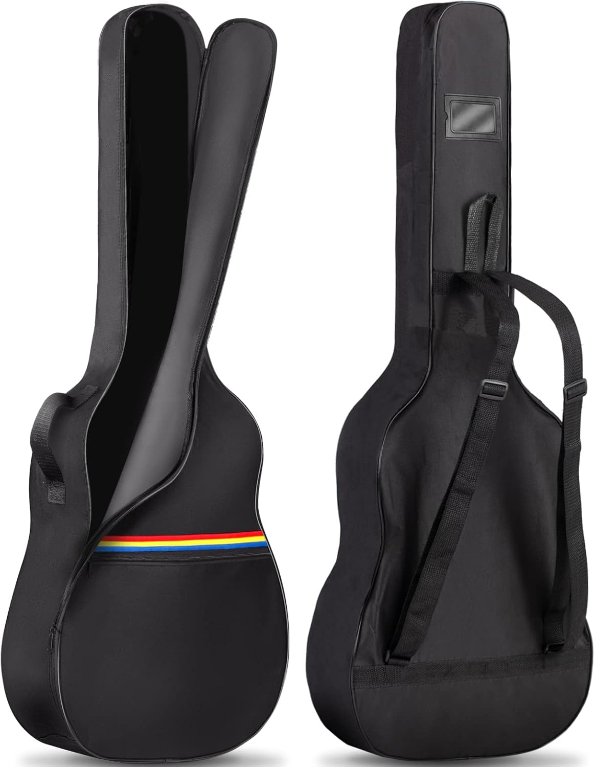 CAHAYA Guitar Bag Acoustic Guitar Case Cover Gig Bag for Acoustic Classical Guitars Black, 41 Inch, Red, Yellow and Blue
