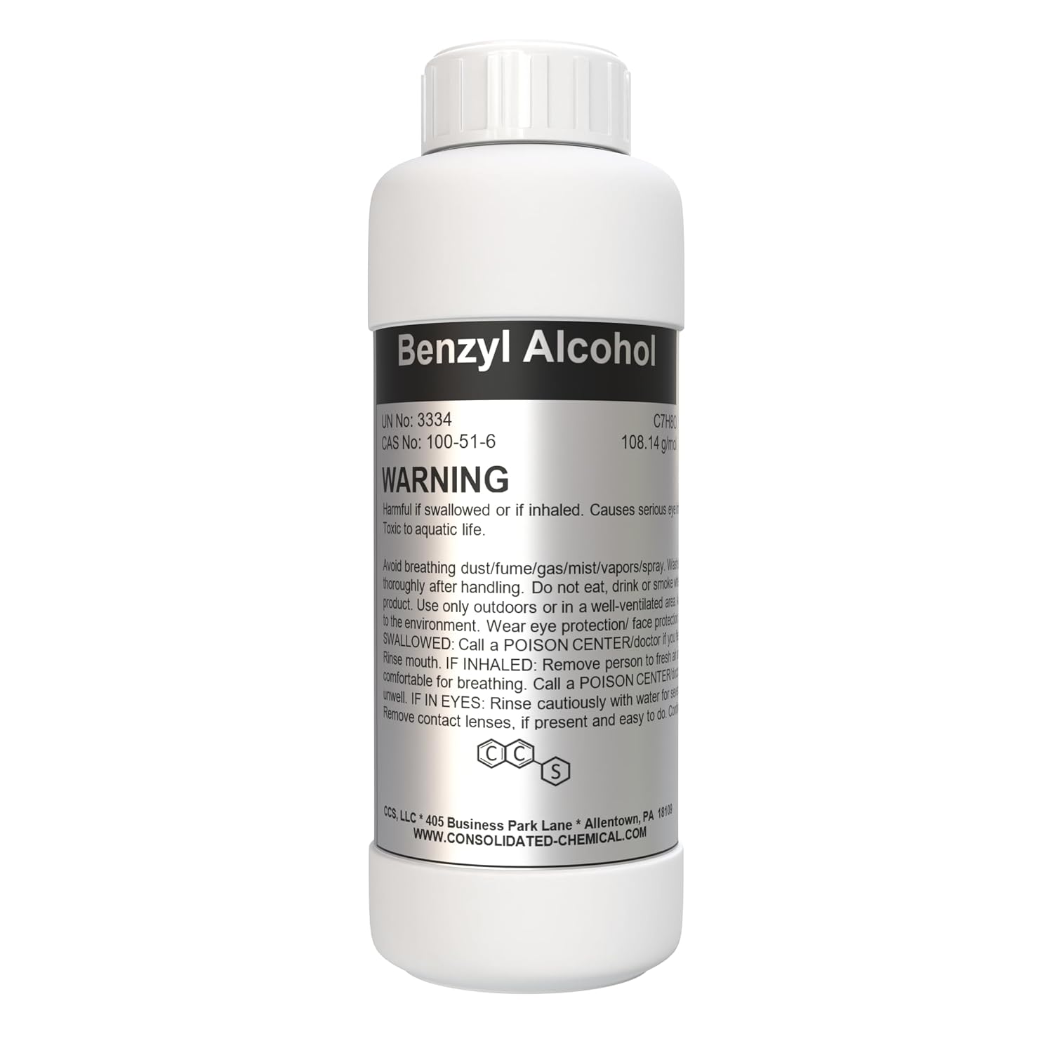 Benzyl Alcohol 99.9% Pure - Premium-Quality Industrial and Laboratory Grade Solvent (100mL (3.3 Fl Oz))