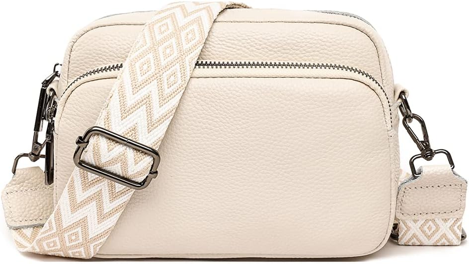 TIAASTAP Crossbody Bags for Women - Leather Handbags & Shoulder Bags with Adjustable Wide Strap Camera Cross Body Bag for Ladies Girls Travel Shopping Work Daily Use