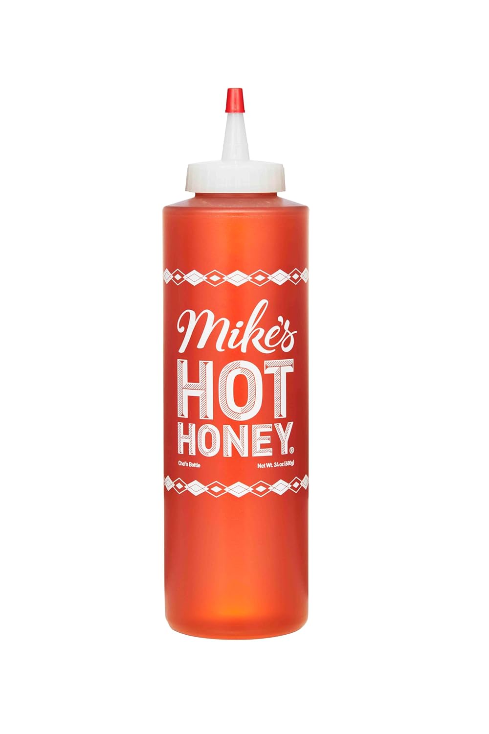 Mike’s Hot Honey, Chili Pepper Infused, 4 Count of 24 oz Squeeze Bottles - Sweet and Spicy Gourmet Honey for Culinary Creations