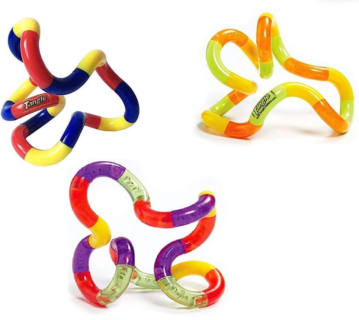 Set of 3! Tangle Jr. Original Fidget Toy