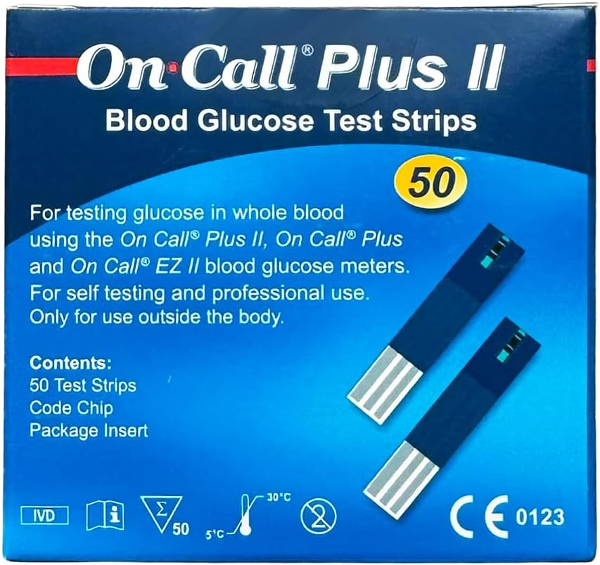 On Call Plus Blood Glucose Test Strips (50 Test Strips)