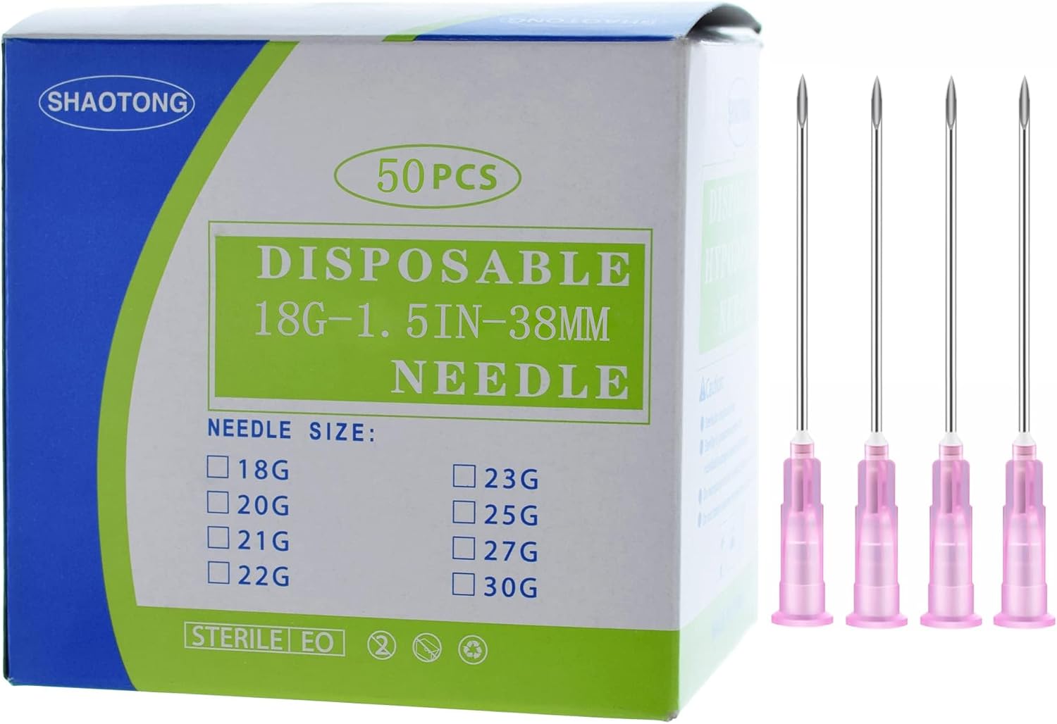 50Pack Industrial Dispensing Needle Accessories Plastic Syringes 18ga Needles