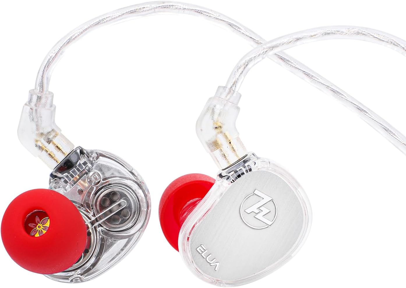 Linsoul 7Hz x HBB Elua in Ear Monitor, 10mm + 8mm Dual Dynamic Driver IEM Earphones, HiFi Wired Earbuds, Gaming Earbuds with 2 Pin Detachable Cable for Audiophile Studio Engineer