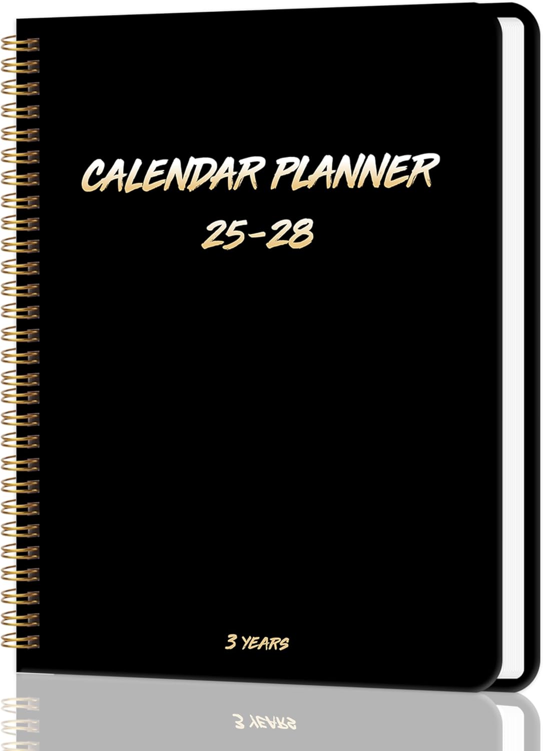 KAICN Calendar Planner 2025-2028, 36-Month, Monthly Planner July 2025-June 2028, 8.5“ x 11”, Hard Shell Cover, Spiral Bound, Calendar Planner for Office, School, and Home（Black）